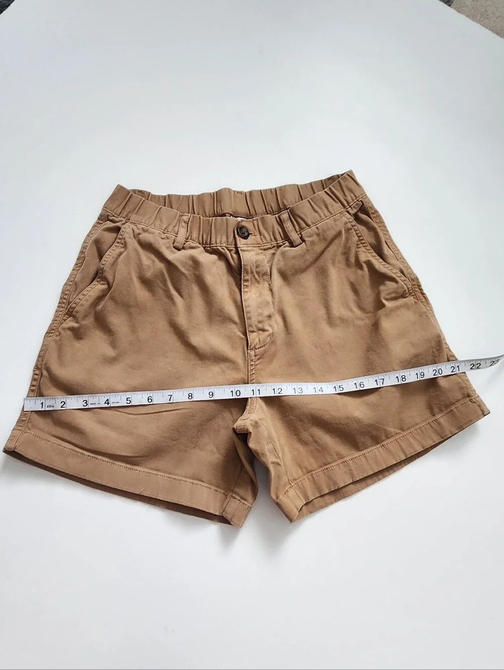 Bearbottom Clothing Stretch Short Khaki Tan Size Medium 5.5 Inseam